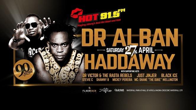 Don't Miss A Flashback To The 90s ft Dr Alban & Haddaway!