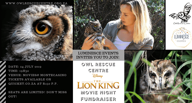 Owl Rescue Centre - Lion King Movie Night Fundraiser