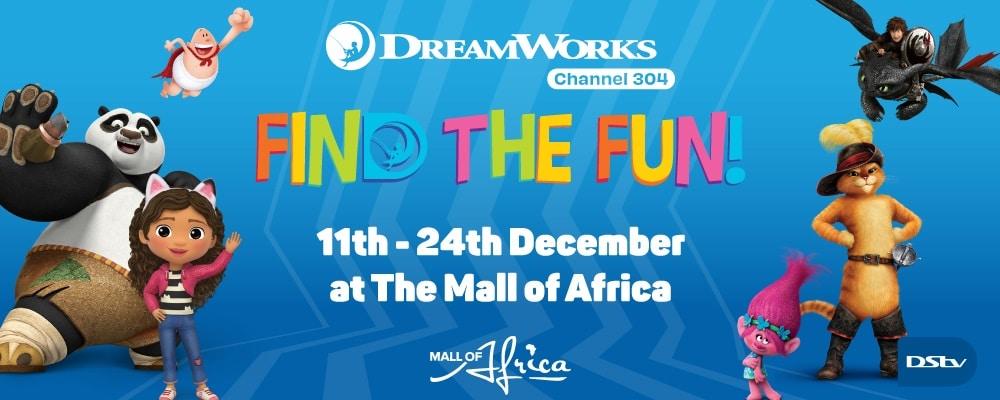 DreamWorks' “Find the Fun” Returns to Mall of Africa