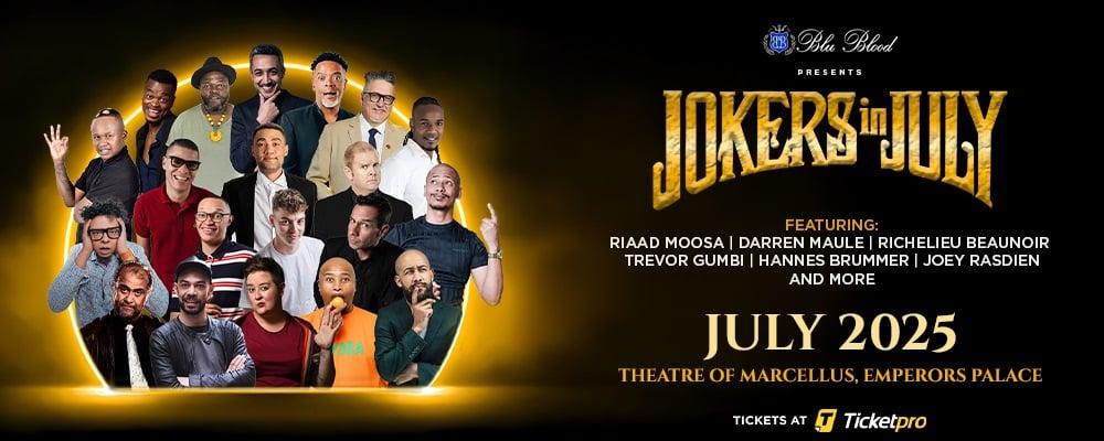 Comedy Royalty Takes Over: Jokers in July Returns To Emperors Palace