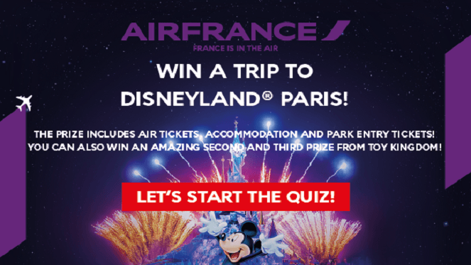 With Air France, You Could WIN A Magical Trip To Disneyland® Paris!