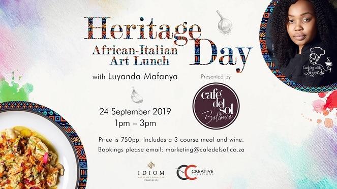 Art of Dining - Heritage Day African-Italian Art Lunch