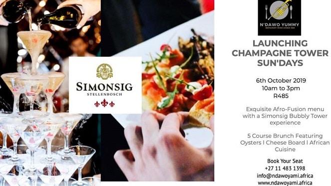 Champagne Tower Sundays With Simonsig