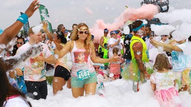 The Foam Colour Run At The Weekend Market