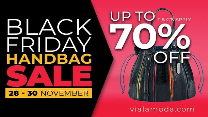 Get Up To 70% Off Stunning Handbags At Via La Moda's Black Friday Sale!