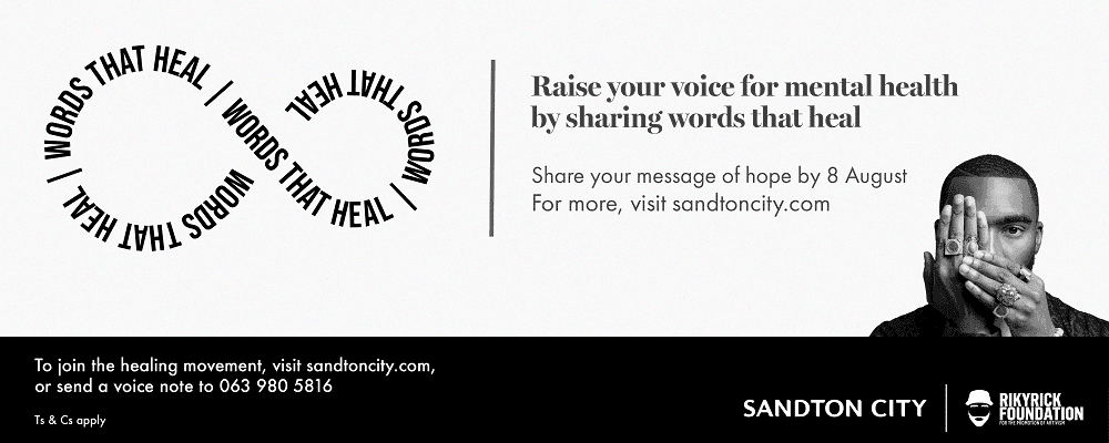 Sandton City Launches Words That Heal with Riky Rick Foundation