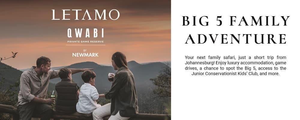 QWABI Private Game Reserve: A Family Safari Getaway at LETAMO Lodge