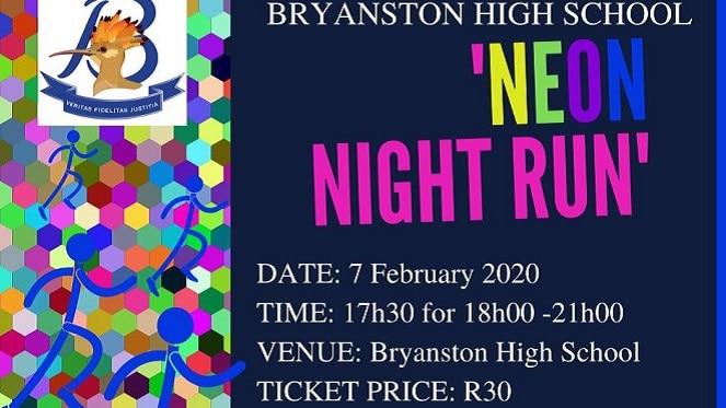 Bryanston High School Neon Night Run