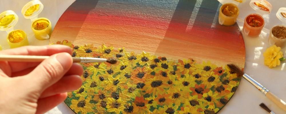 Sunday Paint & Sip – Arty Sunflower Painting