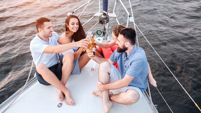 All White Picnic By The River