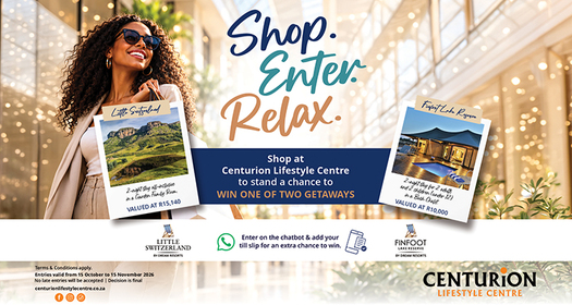 Win a Family Getaway at Centurion Lifestyle Centre