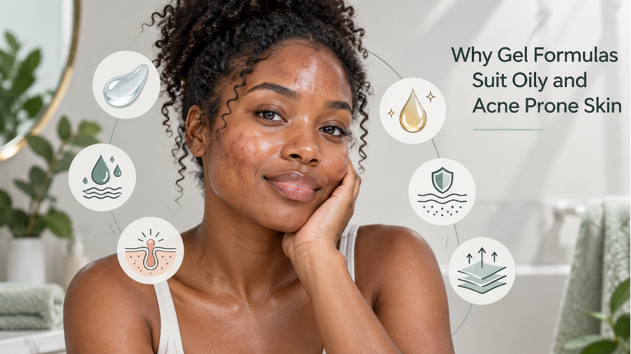 Why Gel Formulas Suit Oily and Acne Prone Skin