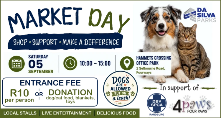 Da Silva Parks Market Day Comes to Fourways in Support of Ra...
